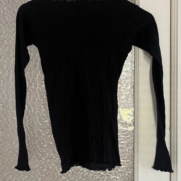 baserange Black Disc Long Sleeve Top - Picture 6 of 6